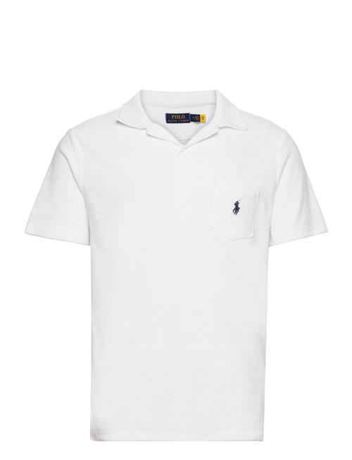 Custom Slim Fit Terry Polo Shirt Polo Ralph Lauren White