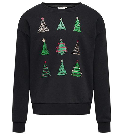 Kids Only Kids Only Sweatshirt - KogYda - Xmas Life - Black/Christmas Tree