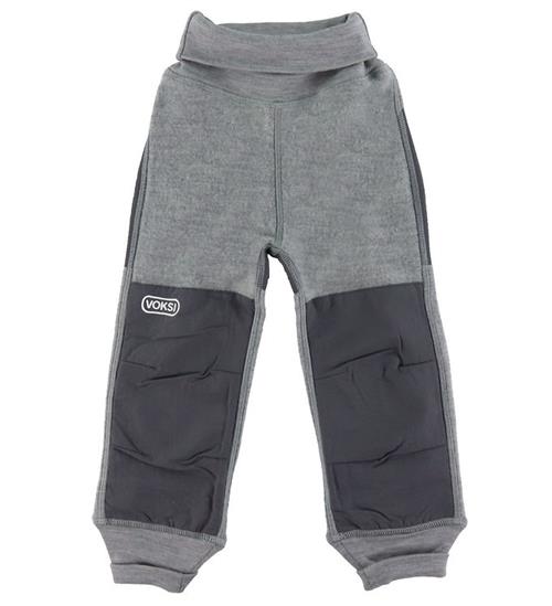 Se Voksi Bukser - Fleece - Uld - MelanGrey ved KidsWorld