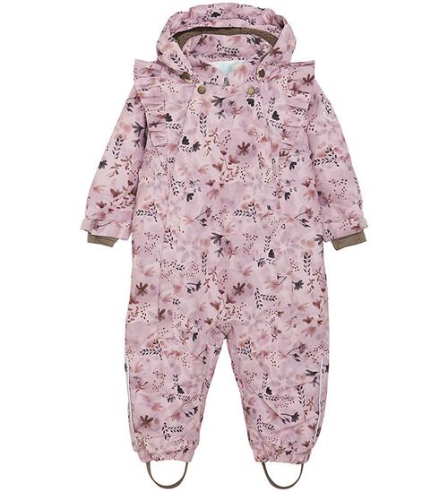 Se En Fant Flyverdragt - Burnished Lilac m. Blomster ved KidsWorld