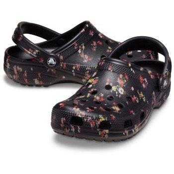 Crocs Classic Ditsy Floral Clog Sort blomstret US W5 (EU 34-35)