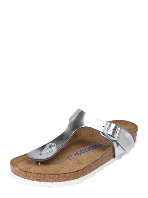 BIRKENSTOCK Klipklappere 'Gizeh'  sølv