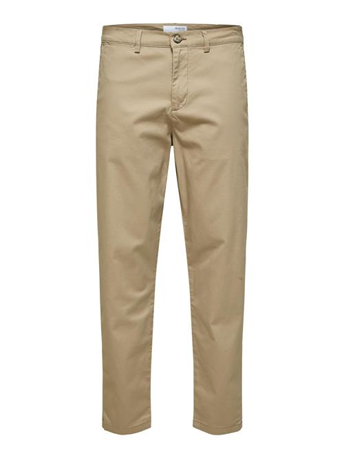 SELECTED HOMME Lærredsbukser  beige