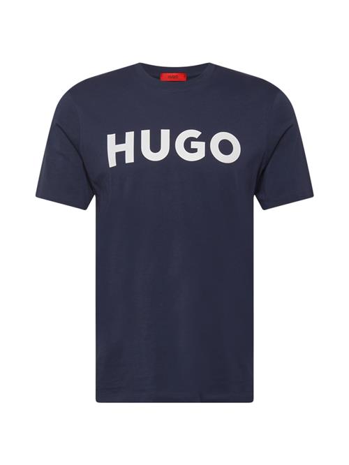 HUGO Bluser & t-shirts 'Dulivio'  mørkeblå / hvid