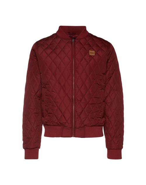 Urban Classics Overgangsjakke 'Diamond Quilt'  burgunder