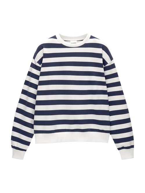 Pull&Bear Sweatshirt  navy / hvid