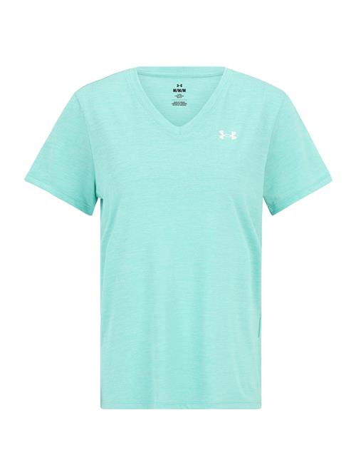 Se UNDER ARMOUR Shirts 'Twist'  turkis / hvid ved About You