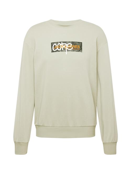 JACK & JONES Sweatshirt 'SUMMER'  pastelgrøn / orange / sort / hvid