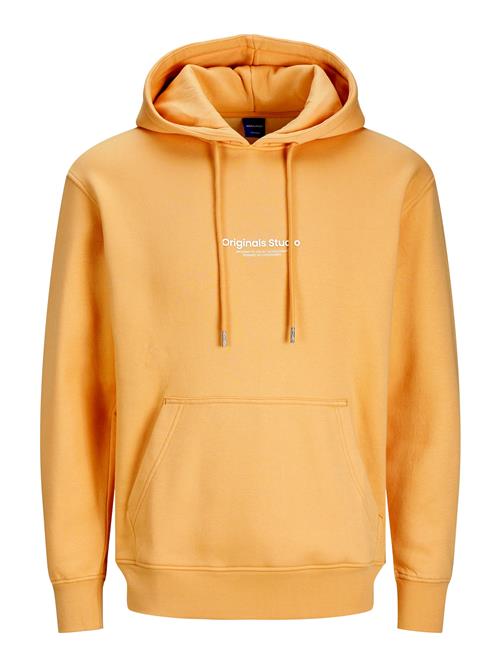 Se JACK & JONES Sweatshirt 'JORVESTERBRO'  honning / hvid ved About You