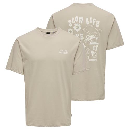 Only & Sons Bluser & t-shirts 'MACE'  taupe / greige