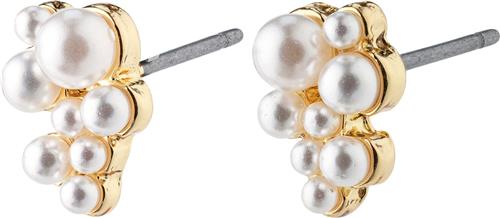 Pilgrim Relando Pearl Earrings Goldplated one size - Ørestikker hos Magasin