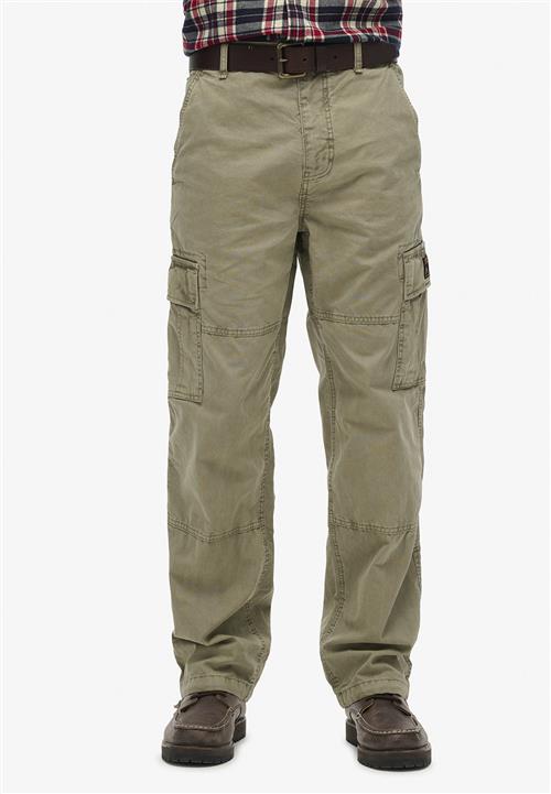 Superdry Baggy Cargo Pants Mand Olive Khaki Cargo Bukser Str 33/32 - hos Magasin