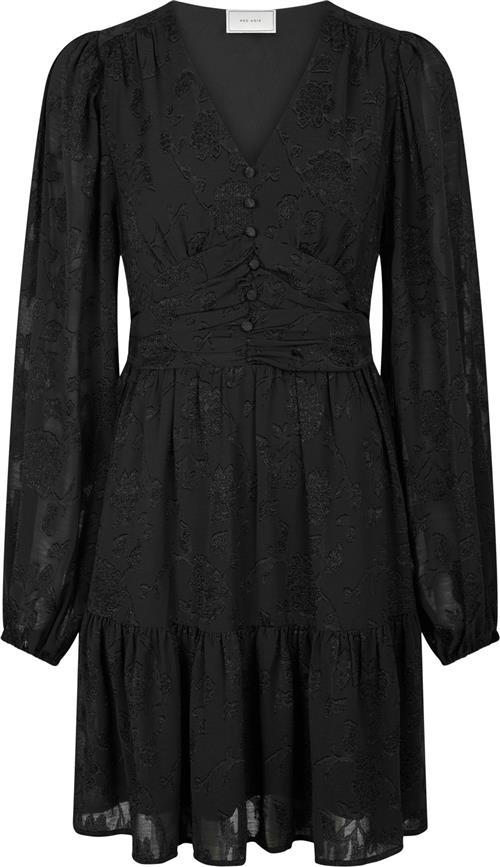 Neo Noir Rihana Burnout Dress Kvinde Black Korte Kjoler Str 44 - hos Magasin