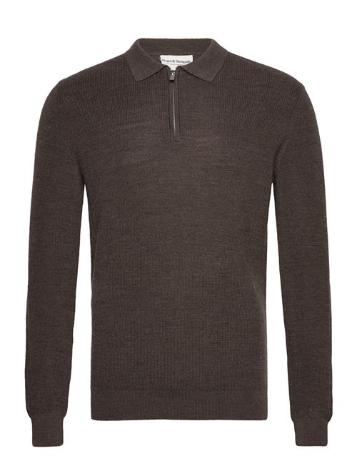 Se Bruun & Stengade Bs Balder Regular Fit Knitwear Bruun & Stengade Brown ved Booztlet