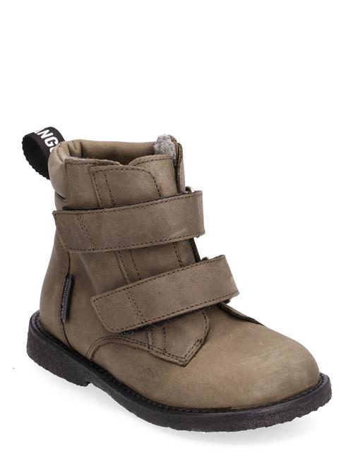 Se ANGULUS Boots - Flat - With Velcro ANGULUS Khaki ved Booztlet