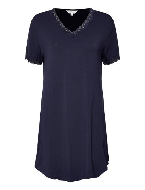 Bamboo - Nightdress With Short Slee Lady Avenue Blue