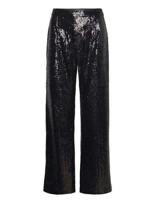 Se Selected Femme Slfalaia Hw Long Sequins Pant B Selected Femme Black ved Booztlet