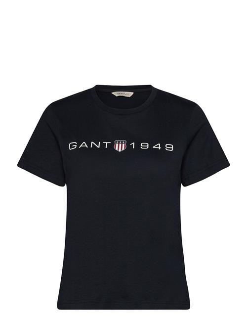 GANT Reg Printed Graphic T-Shirt GANT Black