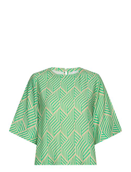 Coster Copenhagen Top In Graphic Print Coster Copenhagen Green