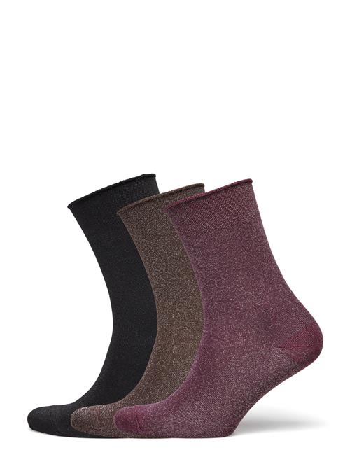 mp Denmark Lucinda Socks 3-Pack Mp Denmark Brown