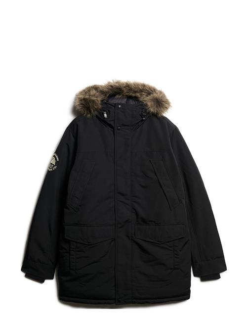 Superdry Everest Faux Fur Parka Jacket Superdry Black