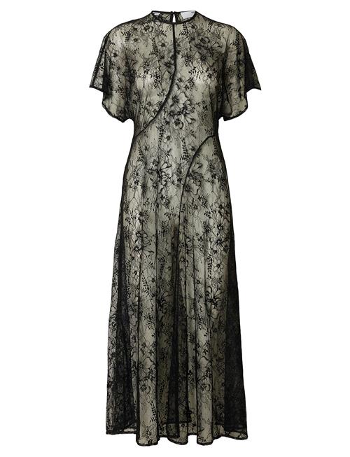 Slfdaphne Ss Midi Lace Dress Selected Black