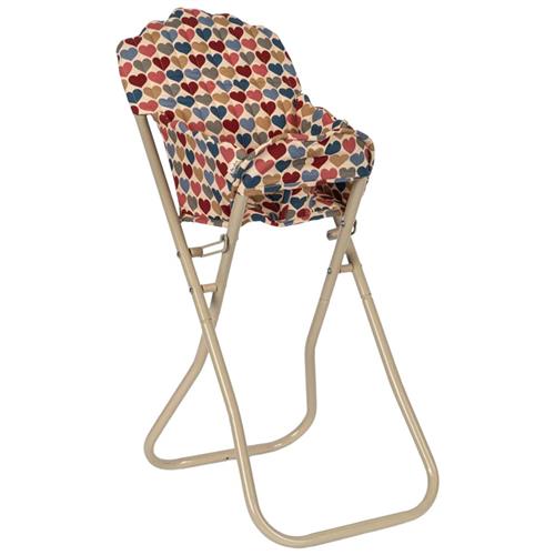 Se Konges Sløjd Doll High Chair Coeur Bisous Dukke High Chair Coeur Bisous | Rød | 01 ved Babyshop