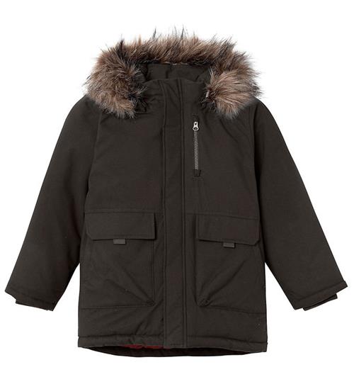 Se Name It Vinterjakke - NkmMaster05 Parka - Sort ved KidsWorld