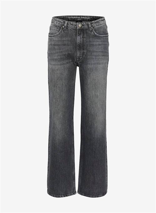 Se My Essential Wardrobe 35 The Louis High Wide Y Dark Grey Retro Wash ved Number Nine