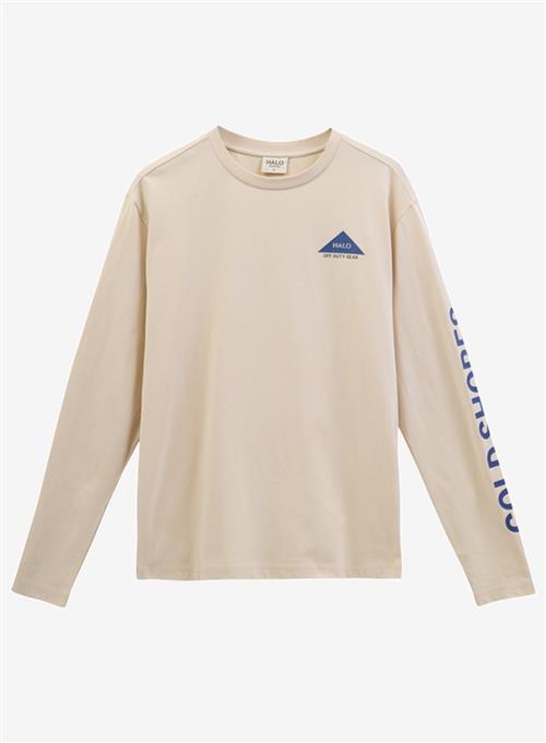 Se Halo Shores L/S T-shirt Oyster Gray ved Number Nine