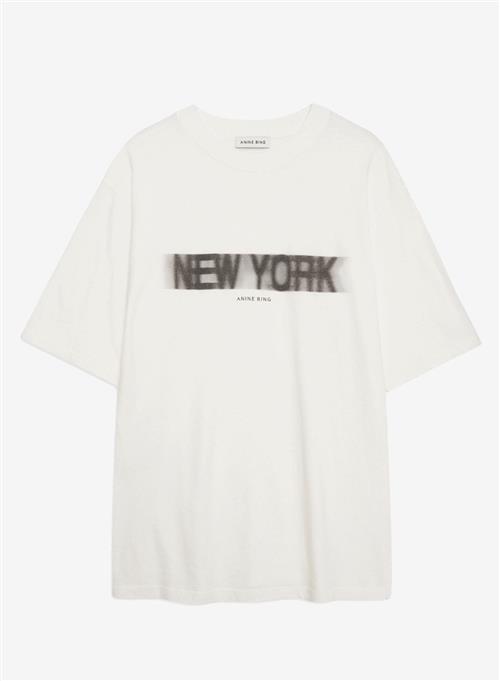 Anine Bing Cason Tee Blur Ivory