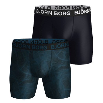 Björn Borg 2P Performance Boxer 1727 Flerfarvet-2 polyester Large Herre