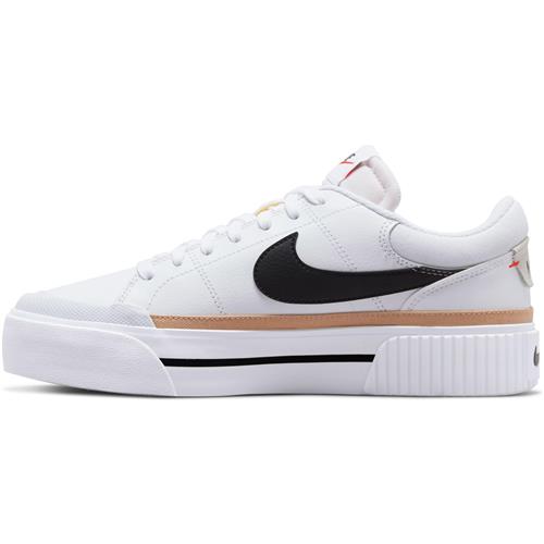 Nike Sportswear Sneaker low 'COURT LEGACY LIFT'  beige / sort / hvid