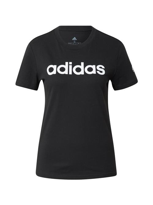 ADIDAS SPORTSWEAR Funktionsbluse 'Essentials  Logo'  sort / hvid