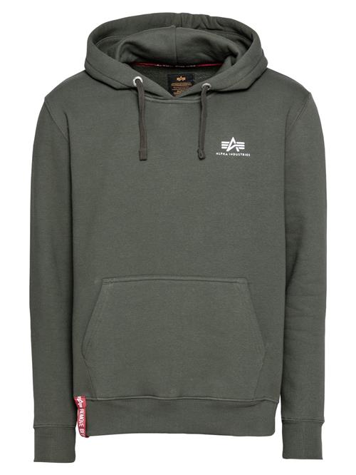 ALPHA INDUSTRIES Sweatshirt  oliven / rød / hvid