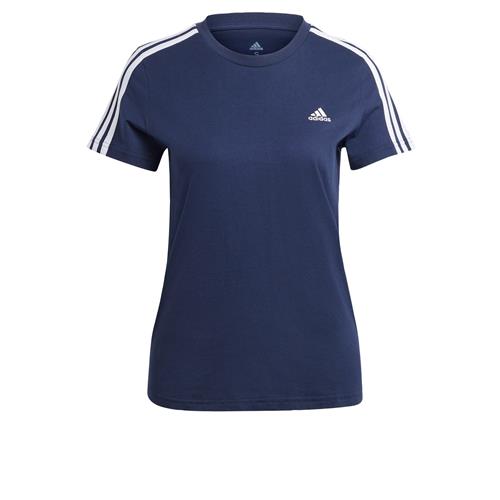 Se ADIDAS SPORTSWEAR Funktionsbluse 'Essentials'  navy / hvid ved About You