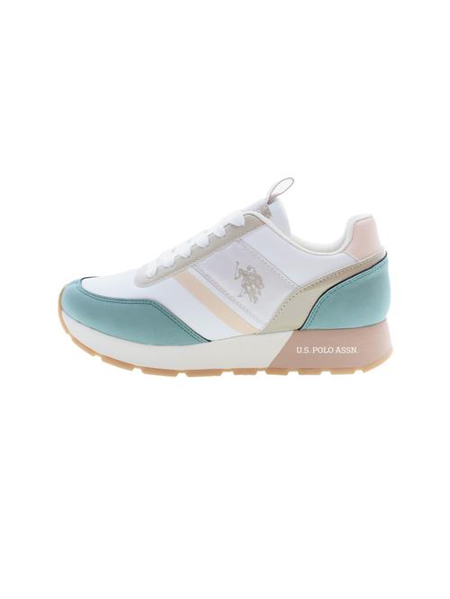 Se U.S. POLO ASSN. Sneaker low 'Nobi'  cyanblå / greige / fersken / hvid ved About You