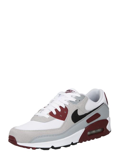 Nike Sportswear Sneaker low 'AIR MAX 90'  lysegrå / kirsebærsrød / sort / hvid