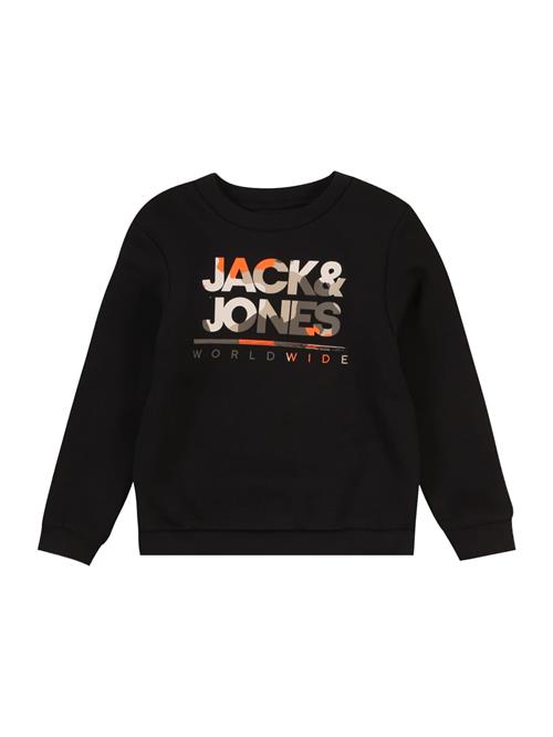 Jack & Jones Junior Sweatshirt 'JJLUKE'  beige / stone / orange / sort