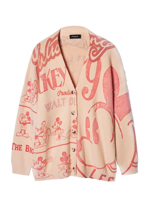 Desigual Cardigan 'Mickey'  beige / pink