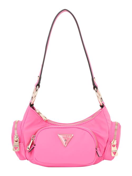 GUESS Skuldertaske 'GEMMA'  guld / lys pink / sort