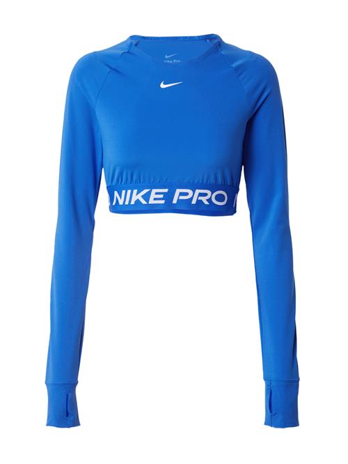 Se NIKE Funktionsbluse 'PRO'  royalblå / hvid ved About You