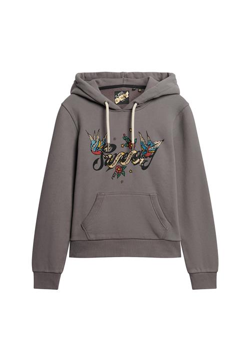 Se Superdry Sweatshirt 'Tattoo'  blå / mudderfarvet / rød / sort ved About You