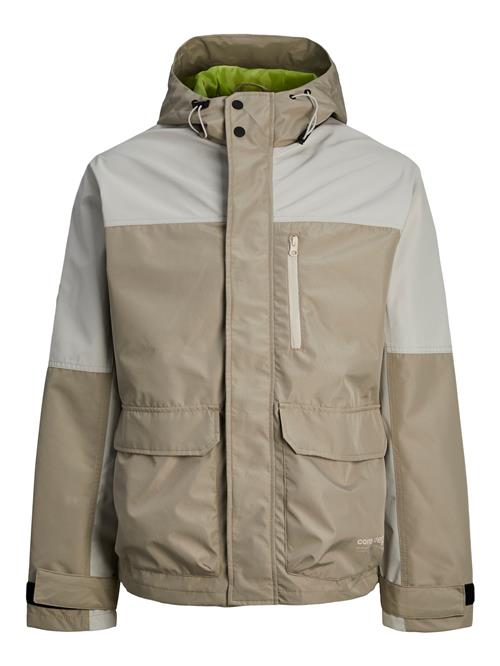 JACK & JONES Funktionsjakke 'Hike'  taupe / lysegrå