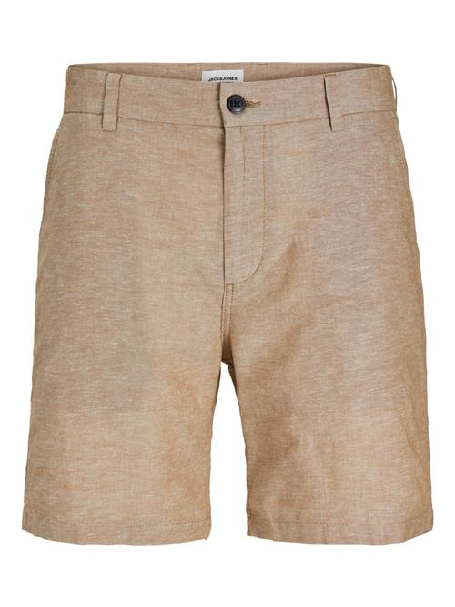 JACK & JONES Lærredsbukser 'JJAce Summer'  brun-meleret