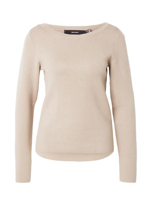 Se VERO MODA Pullover 'VMGOLD NEEDLE'  mørkebeige ved About You