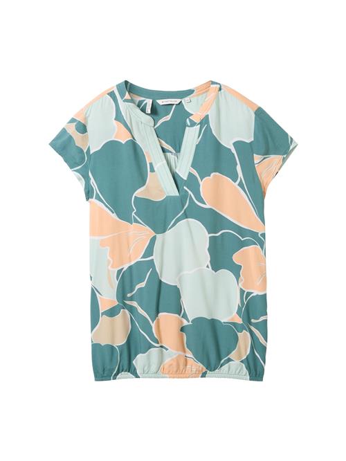 TOM TAILOR Bluse  mint / jade / fersken / hvid