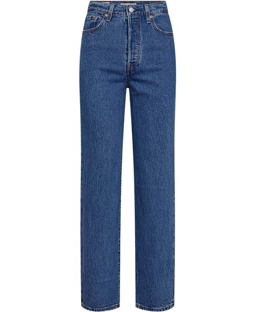 Levi's Ribcage Straight Ankle Jazz PO Kvinde Blå Straight Jeans Str W28/L31 - hos Magasin