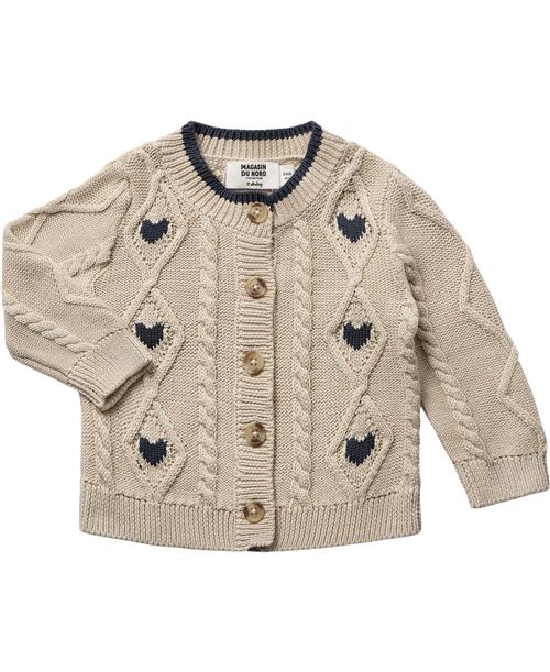 BAKITO by Magasin Du Nord Collection BAKITO by Magasin Amour 1 Baby Cardigan Organic Gots Str 92 Beige Cardigans Bomuld