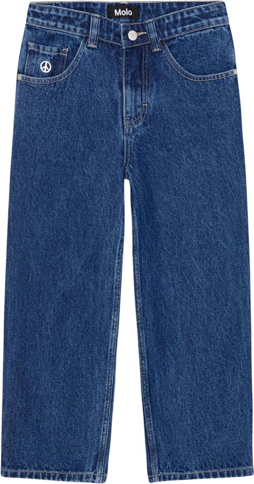 Molo Aska Str 9 år / 134 cm - Blå Jeans Bomuld hos Magasin